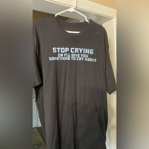 Grunt Style Black T-Shirt with White Print